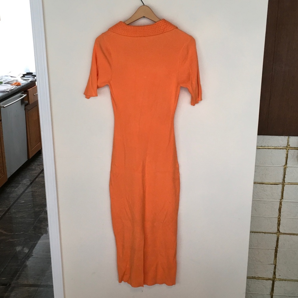 Orange Knit Dress - Picture 5 of 5